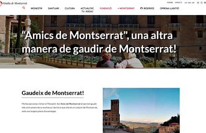 Web dels Amics de Montserrat